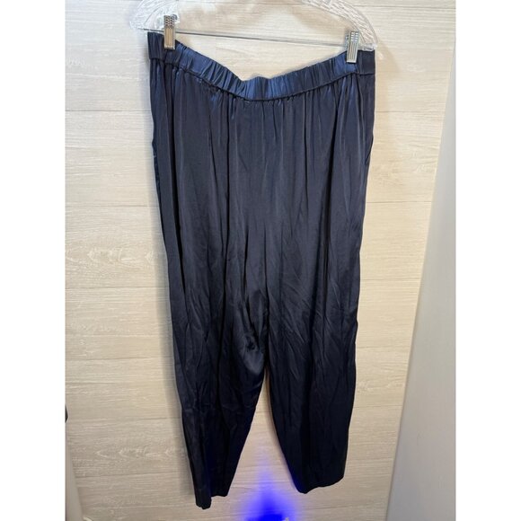 Madewell Womens XL Navy‎ Silk Pants - Picture 6 of 6